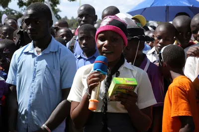 School children with Tooke products